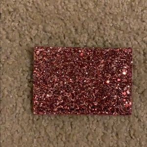 Glitter pink Kate spade card holder